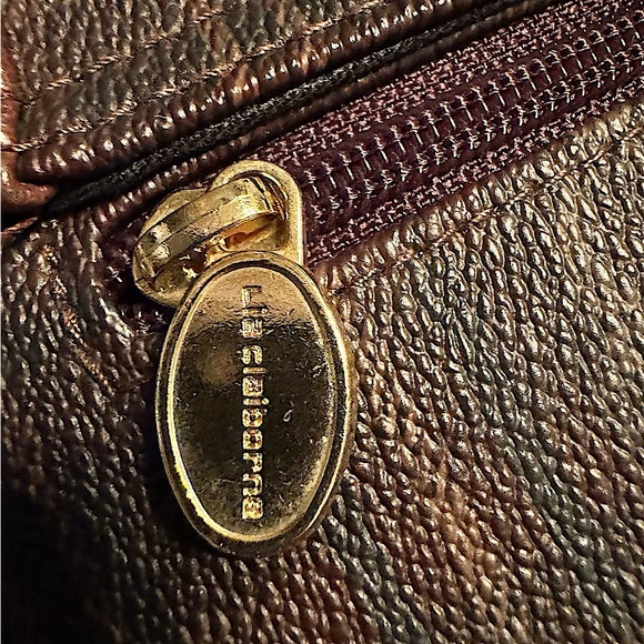 Liz Claiborne Elegant Brown Leather Bag 11x7in - Picture 4 of 13